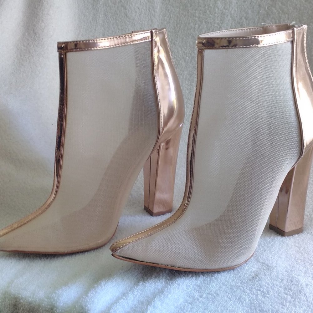 Shoe Republic LA   Golden Shear Ankle Boot